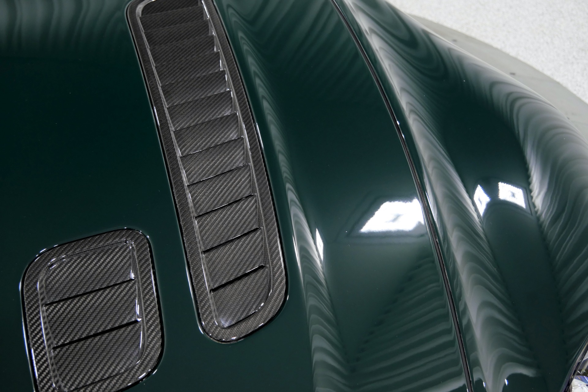 Tesla Model S Plaid & Long Range Carbon Fiber Front V Trim For Fascia /  Hood Inlet